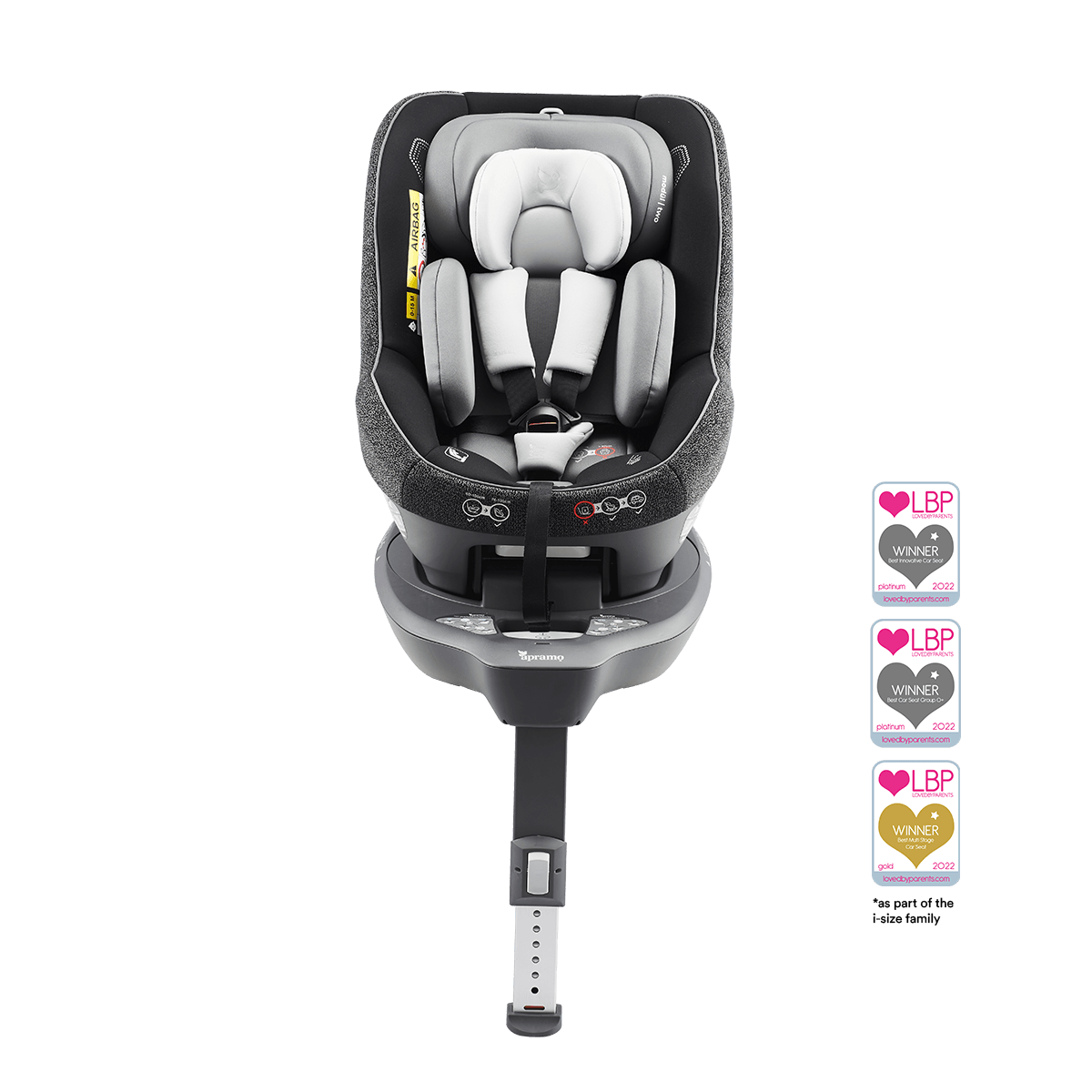 modül | two i-Size baby & toddler car seat system (inc. 360° rotational modül | hub-fix) - Apramo