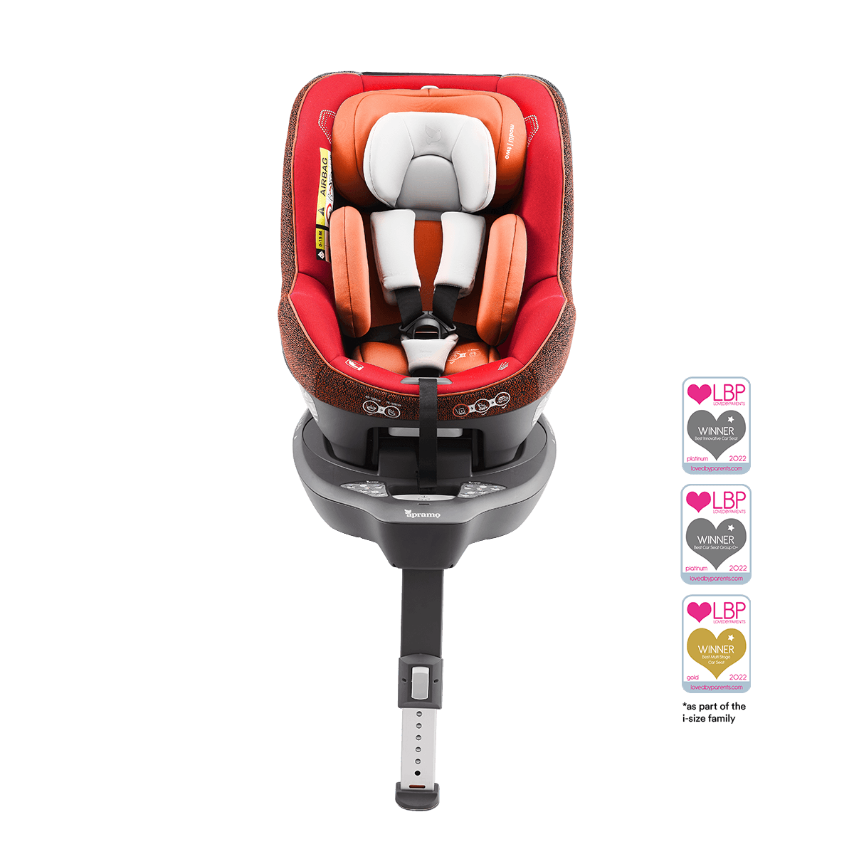 modül | two i-Size baby & toddler car seat system (inc. 360° rotational modül | hub-fix) - Apramo